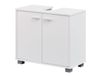 FineBuy meuble sous lavabo avec 2 portes blanc