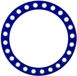 Mister Babache Jongleerring Mister Babache wind ring blauw