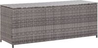 vidaXL Tuinbox 150x50x60 cm poly rattan grijs