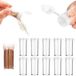 Mini conteneurs en verre avec couvercle - 10 pièces - transparent - adapté aux aliments