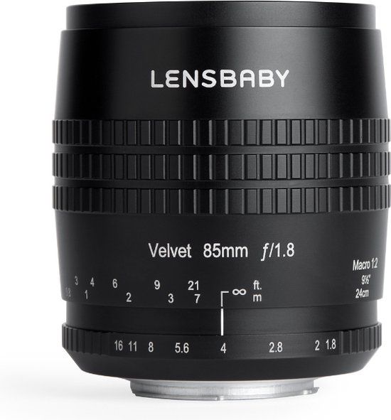 Lensbaby Velvet 85mm f/1.8 Black Lens for Canon RF