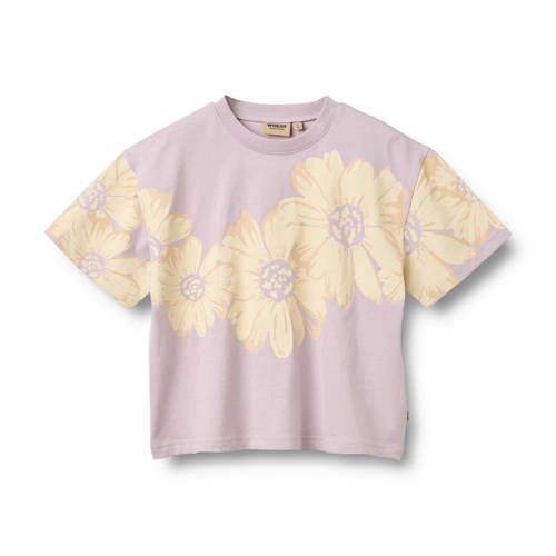 Wheat Gebloemde T-shirt Lila