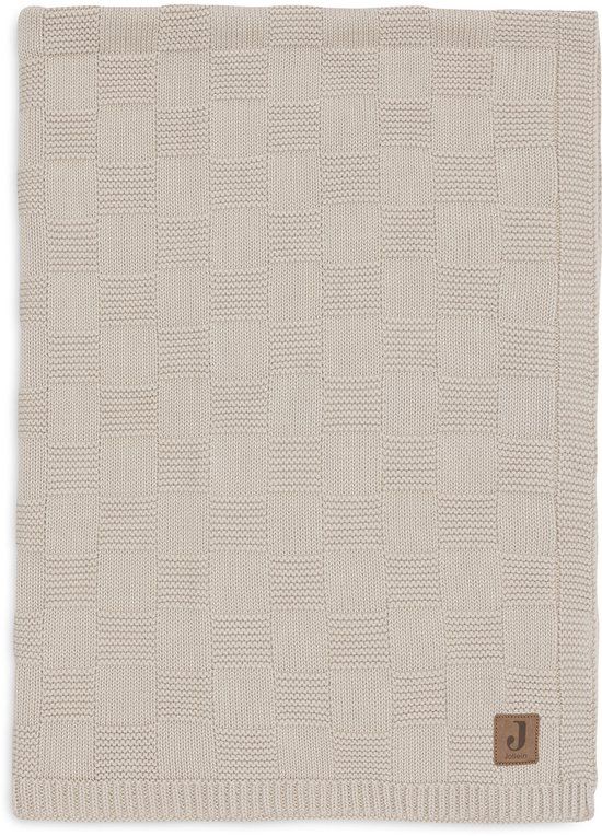 Jollein Baby Deken Wieg - 75x100cm - Box Knit - Warm Sand