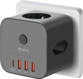 Prise cube sans câble avec USB C - Chargeur USB 20 W - Multiprise pour prise murale