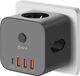 Prise cube sans câble avec USB C - Chargeur USB 20 W - Multiprise pour prise murale