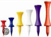 LONGRIDGE Kunststof Castle tees - 12 mm - 40 stuks - rood
