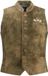 JP 1880 - Heren - Vest suède van geitenleer traditioneel kostuum opstaande kraag - Mos - Maat 66