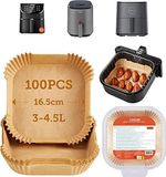 Cosori Airfryer bakpapier zonder PFAS en BPA, 100 stuks, 3-4,5 l