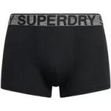 Superdry BOXER TRIPLE PACK Heren Onderbroek - Raven Black Marl