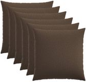 vidaXL Kussensloop Taupe 65 x 65 cm (6 stuks)