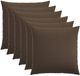 vidaXL Kussensloop Taupe 65 x 65 cm (6 stuks)