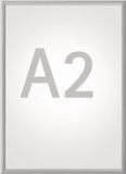 MAUL Klapbare wissellijst - A2 - zilver - aluminium