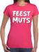 Bellatio Decorations Feestmuts Roze Dames T-shirt M