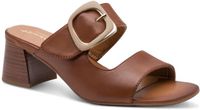 Tamaris WIDE FIT Dames Slipper 8-87215-46 440 Wide Fit Bruin Leer Maat 40 EU
