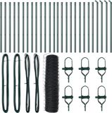 vidaXL - Hexagonal Garden Fence - 50 x 0.4 m - Grey