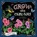 Grow Hopper Studios Grow Your Own Way 2027 12 X 24 Inch (Hanging) Monthly Square Wall Calendar Featuring the Artwork of Ninette Parisi Plastic-Free