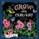 Grow Hopper Studios Grow Your Own Way 2027 12 X 24 Inch (Hanging) Monthly Square Wall Calendar Featuring the Artwork of Ninette Parisi Plastic-Free
