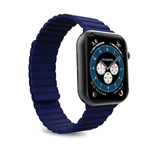 Puro Icon Link armband voor Apple Watch 42/44/45mm - Zwart