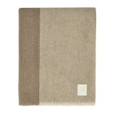 Scandi Living Plaid en laine rayé Beige, 120x185cm