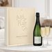 YourSurprise René Schloesser Coffret Champagne (750ml) et 2 flûtes - Couvercle personnalisé