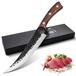 Omgoods - Couteau de chef fait main en acier au carbone de haute qualité avec coffret cadeau