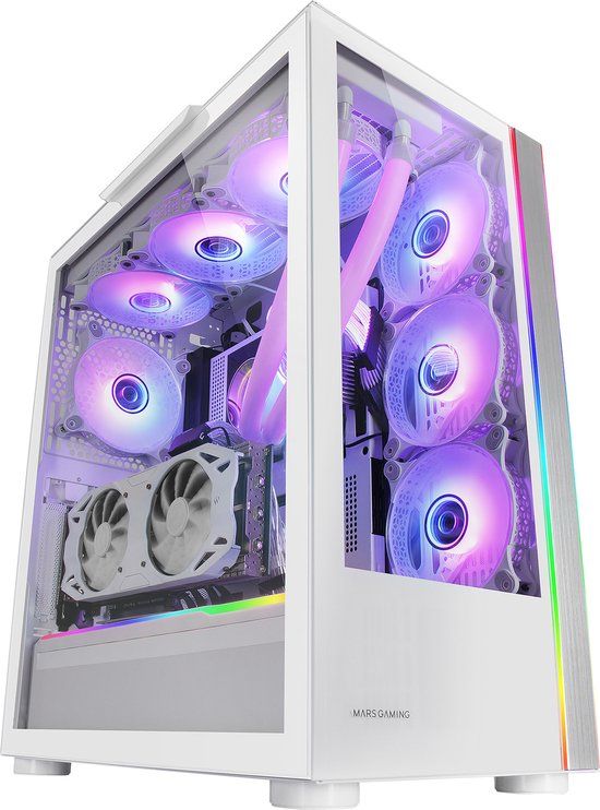 Mars Gaming ATX Semi-tower Box MCULTRA XXL Premium RGB White