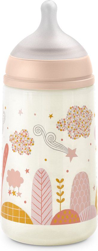 Suavinex Dreams Medium Flow Pink 270ml Silicone Bottle - SXSDX2083737