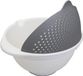 Metaltex Vergiet/kom 2-in-1 25 Cm 3,5 Liter Pp Wit/grijs