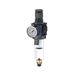 Riegler Variobloc filterregelaar met polycarbonaathouder en manometer, BG 2, G 1/2, PE max. 16 bar, regelbereik 0,5-10 bar