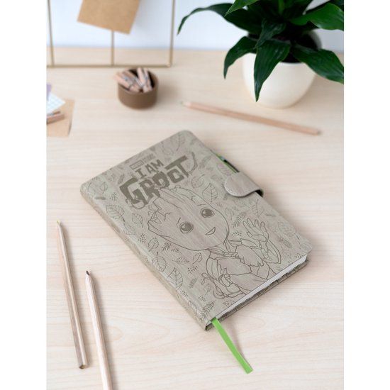 Marvel Groot A5 Notebook & Projector Pen - Bullet Journal