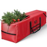 YITAHOME Kerstboomopbergtas, geschikt voor kunstkerstbomen tot 20 m, duurzaam, waterdicht met robuuste handgrepen en ritssluiting, rood