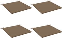 vidaXL - Zitkussens - SOEST - 4 stuks - 100% Polyester - Taupe