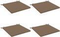 vidaXL - Zitkussens - SOEST - 4 stuks - 100% Polyester - Taupe