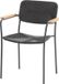 4 Seasons Outdoor Bora stapelstoel - Antraciet/Teak
