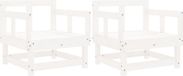 vidaXL Tuinstoelen 2 st massief grenenhout wit