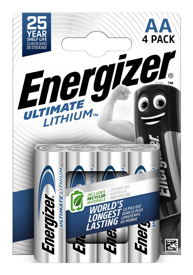 Energizer Ultimate Lithium AA Batterijen - 4 stuks