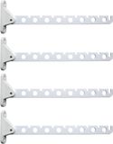 Crochet - Set de 4x pièces - pliable - blanc - 30 cm - pour 16 cintres