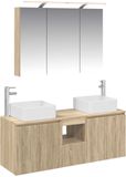 vidaXL Badkamerkastenset 4 st Sonoma Eiken Bewerkt hout