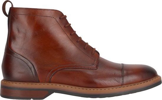Clarks Aldwin Cap Schnürboots Heren Bruin Leer