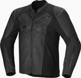 Alpinestars Faster V3 Motorfiets leren jas Zwart Maat 56