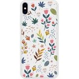 Apple iPhone XS Fleurs colorees Verstevigd hoesje met sublimatie bedrukking