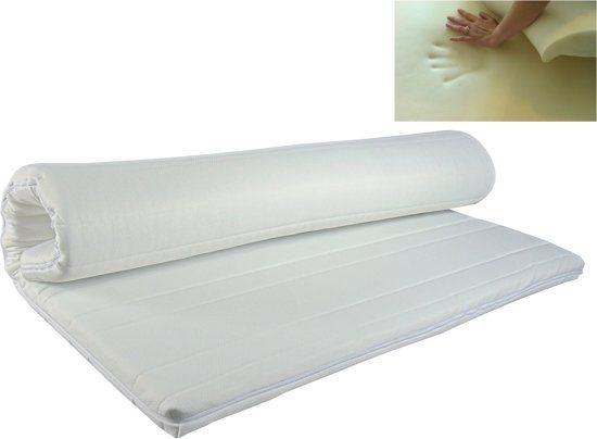 Slaaploods.nl Topdekmatras - Traagschuim Comfort - 160x200 cm - Dikte 8 cm