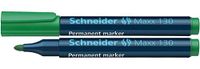 Schneider 130 Permanente Marker Bullet - Groen (Pack van 10)