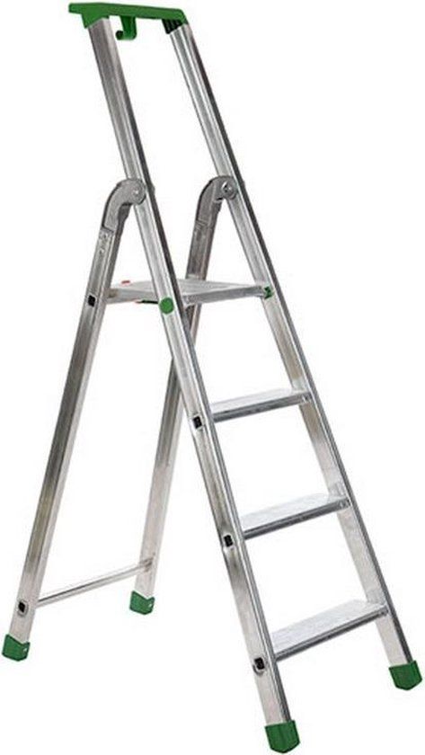 Escalo Industriële trapladder Quadra - Aluminium - 4 treden - 148 cm