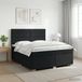 vidaXL Boxspringbed met matras met hoofdeinde Zwart 180 x 200 cm Stof