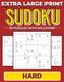 Extra Large Print Sudoku Hard Puzzle Book