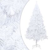 vidaXL Sapin de Noël artificiel avec branches épaisses 180 cm PVC blanc