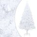 vidaXL Sapin de Noël artificiel avec branches épaisses 180 cm PVC blanc