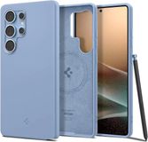 Spigen Silicone Fit MagFit - Hoesje Geschikt voor Samsung Galaxy S25 Ultra - Back Cover Compatibel met MagSafe / Qi2 - Blauw