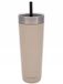 Contigo Luxe Tumbler Thermosbeker met Rietje - Bruin